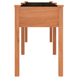 Planter with Liner Brown 203x53x76 cm Solid Wood Fir 364240