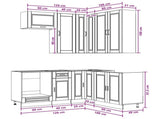 Kitchen Unit PORTO 8 pcs Sonoma Oak Engineered Wood 3438423