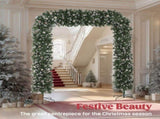 8.2 ft Snow Frosted Christmas Tree Arch, Christmas Arch Doorway Decor with 2100 Tips and 96 T3398P555103