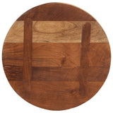 Table Top 50x2.5 cm Round Solid Wood Reclaimed 370036