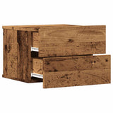 Wall-mounted Bedside Cabinets 2 pcs Old Wood 40x32x30 cm 855945