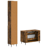 2 Piece Bathroom Cabinet Set ZWOLLE Smoked Oak Engineered Wood 3417518