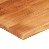 Desk Top 90x80x2.5 cm Rectangular Solid Wood Acacia Live Edge 370267