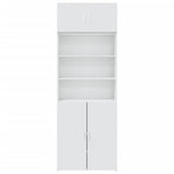 Storage Cabinet White 80x42.5x225 cm Engineered Wood 3281343
