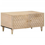 ZNTS Coffee Table 80x50x40 cm Solid Wood Mango 358253