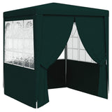 Professional Party Tent with Side Walls 2.5x2.5 m Green 90 g/m 48534