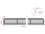 Gabion with 5 mm Wire and 5x5 cm Mesh 400x100x50 cm 3464330
