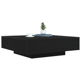 Coffee Table Black Oak 100 x 100 x 31 cm Engineered Wood 863008