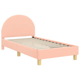 Children's Bed Frame with Headboard Pink 80 x 160 cm 42011028