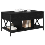 Coffee Table Black Oak 100 x 55 x 48.5 cm Engineered Wood 883037