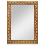 Bathroom Mirror 50x70x2.5 cm Solid Wood Mango and Glass 358315