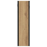 Bathroom Mirror Cabinet Artisan Oak 60x16x60 cm Engineered Wood 862227