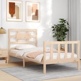 Bed Frame without Mattress Single Solid Wood Pine 3192521