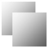 Wall Mirrors 2 pcs 40x40 cm Square Glass 3051621