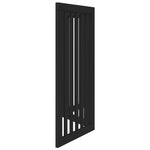Dog Gate Foldable 3 Panels Black 150 cm Poplar Wood 352254