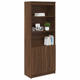Highboard Brown Oak 70x35x180 cm Engineered Wood 3328477