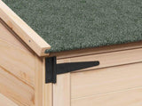 Garden Shed Natural 106.5 x 56 x 113.5 cm Solid Fir Wood 42033440