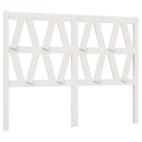 Bed Headboard White Solid pine wood 126x4x100 cm 818611