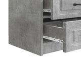 Bedside Cabinet with Drawer Concrete Grey 43 x 34.5 x 44.5 cm 895681