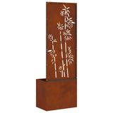 Garden Privacy Screen Rusty 50 x 32 x 150 cm Weathering steel 876454
