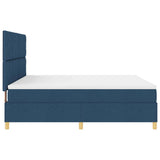 Box Spring Bed with Headboard Blue 180 x 200 cm Fabric 3339720