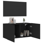 ZNTS TV Cabinet Wall-mounted Black 80x30x41 cm 836954