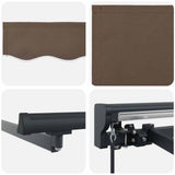 Manual Awning Frame with LEDs Taupe 2.5 x 2 m 3425585
