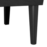 Chesterfield Bench Black 112 x 65.5 x 75 cm Velvet 42019291