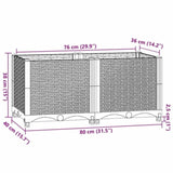 Raised Bed Brown Polypropylene Medium Durable Raised Bed 316516