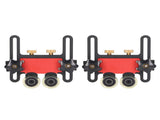 2Pcs Table Saw Feeder Aluminum Alloy 5mm Stroke Double Wheel Bearing Roller Featherboard for 22299210