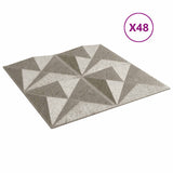 Wall Panels 48 pcs Origami beton 50 x 50 cm XPS Foam 42051579