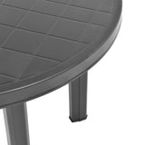 Garden Table Anthracite 89 cm Plastic 48807