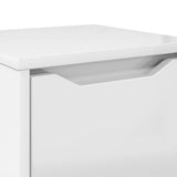 Bathroom Cabinet High Gloss White 30.5 x 30 x 101 cm 888741