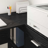 Sideboard with Drawer Black Oak 38 x 34 x 75 cm 869547