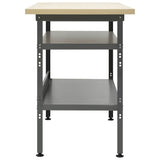 145344 Workbench Grey 120x60x85 cm Steel