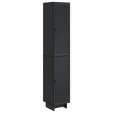 Cabinet Set 2 pcs Black 34.5 x 33 x 90 cm Engineered Wood 3416368