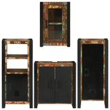 Bathroom Furniture Set 4 pcs Multicolour Solid Reclaimed Wood 3305703
