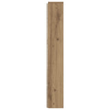 Headboard Cabinet with LED Artisian Oak 180 x 16.5 x 103.5 cm 8006546