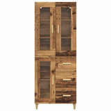 Highboard Old Wood 69.5 x 34 x 180 cm Engineered Wood 3415659