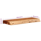 Wall Shelves 2 pcs 40x20x3.5 cm Solid Wood Acacia 373624