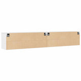 Wall Cabinets 2pcs White 100x30x35 cm Solid Wood Pine 813468