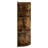 Corner Shelf 3-Tier 41.5 x 41.5 x 107.5 cm Engineered Wood 8016346