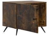 Bedside Cabinet Smoked Oak 43 x 34.5 x 50 cm Engineered Wood 895495