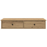 ZNTS Wall Shelf with Drawers Artisian Oak 100x37.5x19 cm Engineered Wood 859967