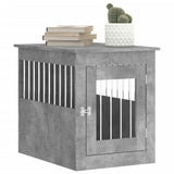 Dog Crate Furniture Concrete Grey 55x75x65 cm Engineered Wood 838319