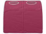Bed Tunnel 2 pcs Red 211 x 67.5 x 2 cm Polyester 893712