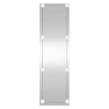 ZNTS Wall Mirror with LED Lights 30x100 cm Glass Rectangle 3189151