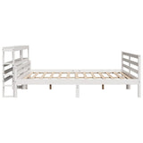 Bed Frame with Headboard without Mattress White 180x200 cm Super King 3305950
