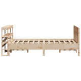 Bed Frame without Mattress 160x200 cm Solid Wood Pine 3306258