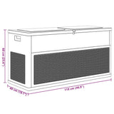 Garden Storage Box 320 L Anthracite 45690